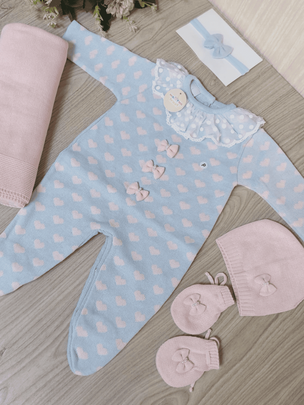 Saída de Maternidade Feminina - kit completo