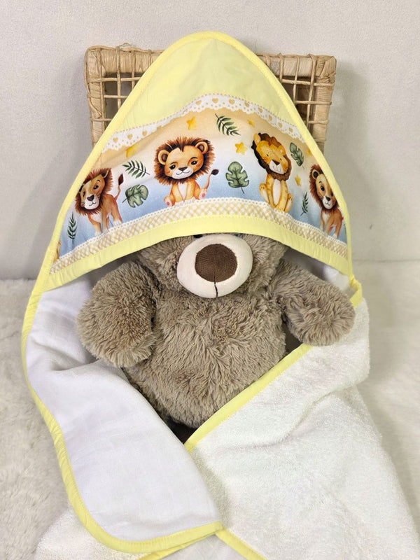 Tolha com capuz Leão