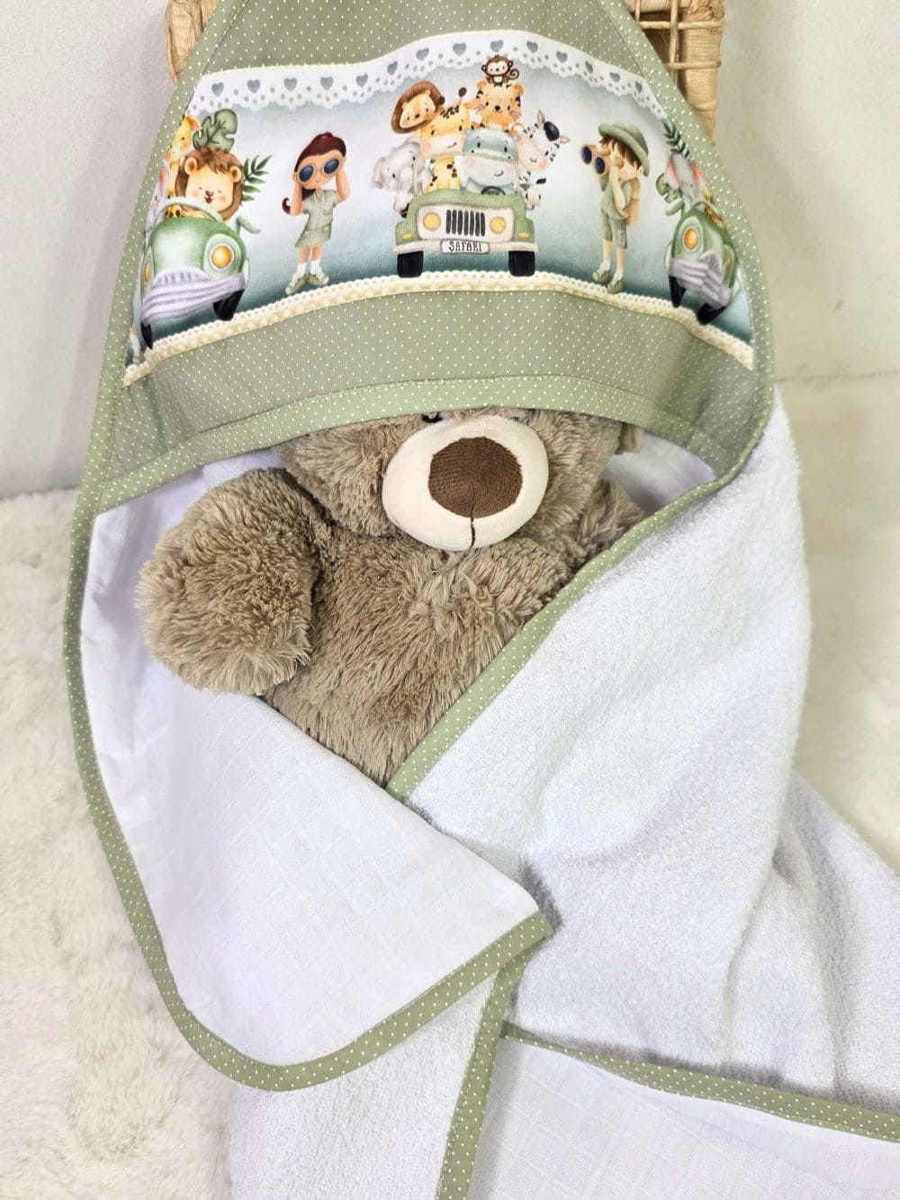 Toalha com capuz Safári