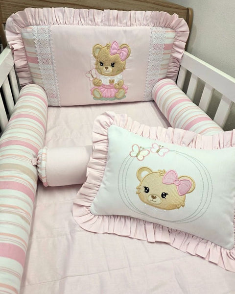 Kit Berço Ursinha e a Borboleta