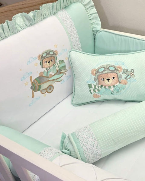 Kit Berço Ursinho Piloto