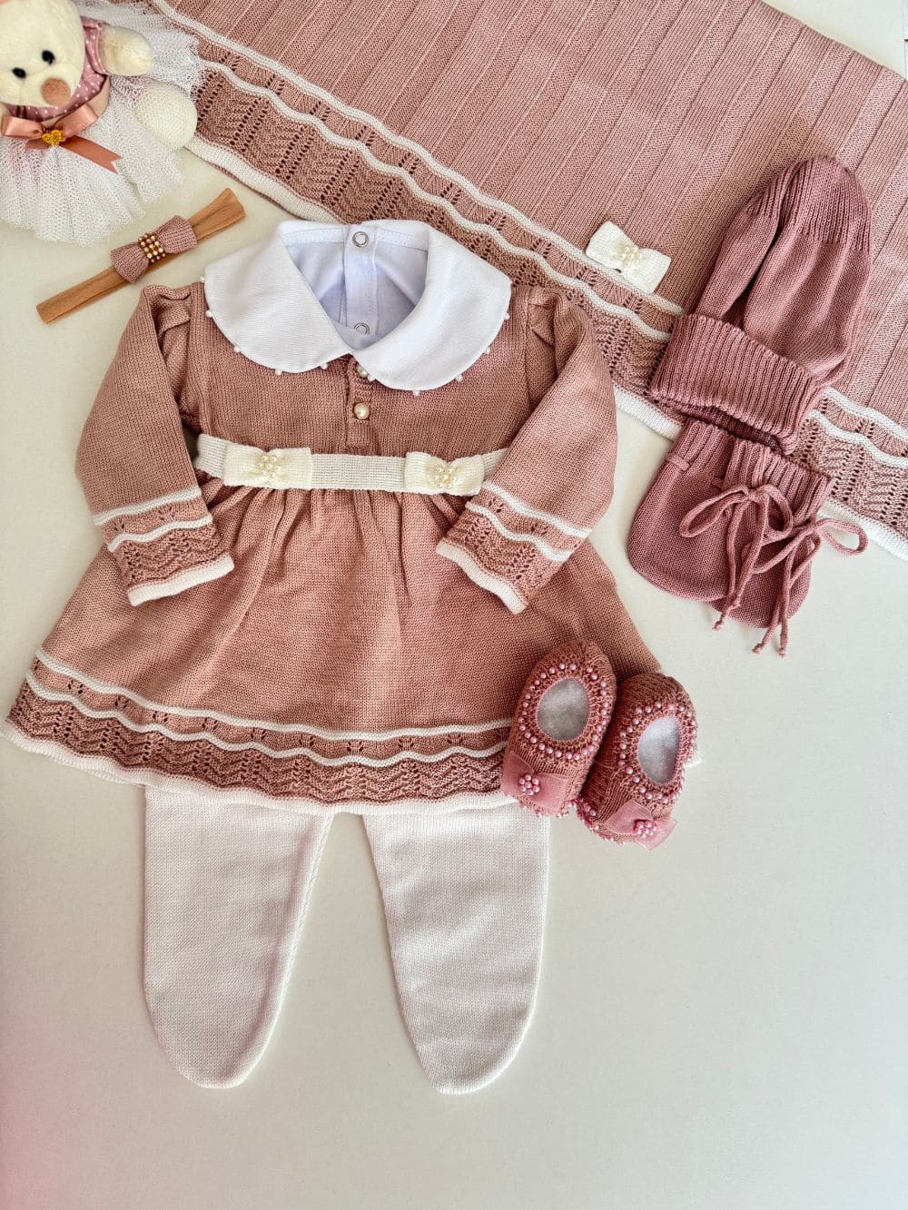 Saída de Maternidade Rosê feminina
