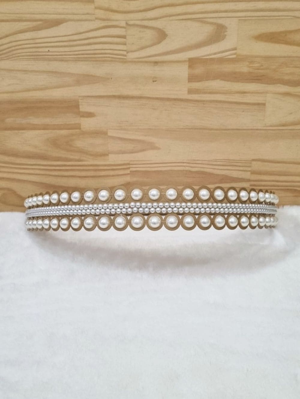 Dossel Dourado com perolas