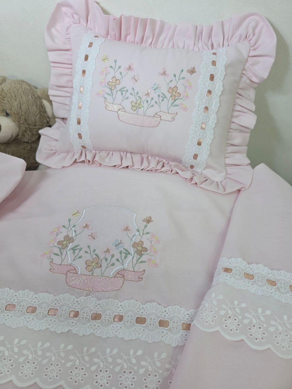 Lençol para maternidade Florido