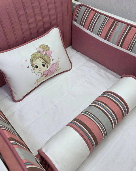 Kit Berço Menina corações