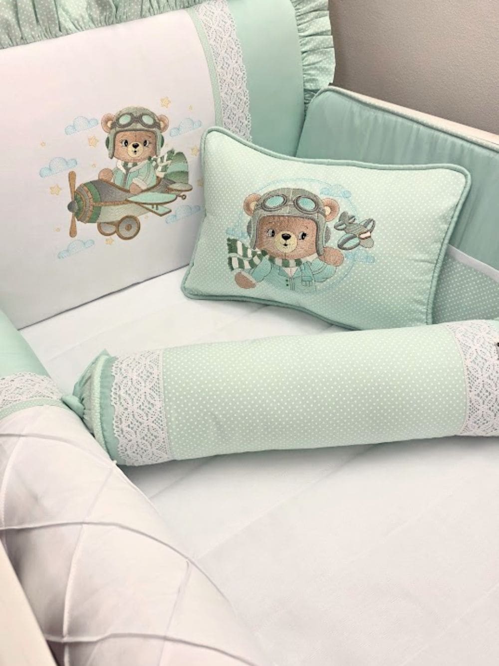 Kit Berço Ursinho Piloto