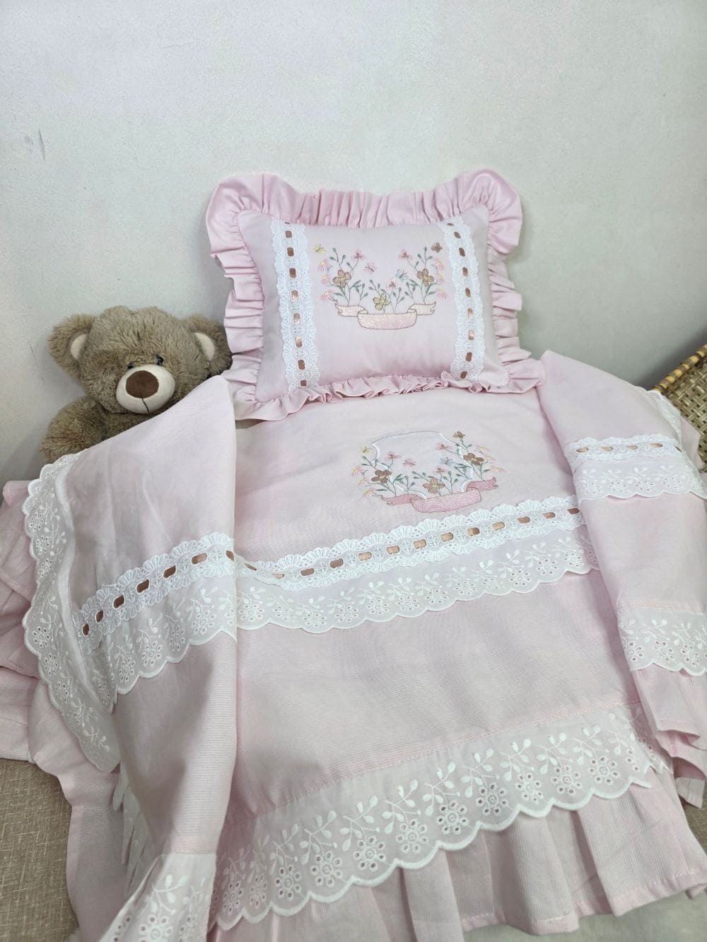 Lençol para maternidade Florido