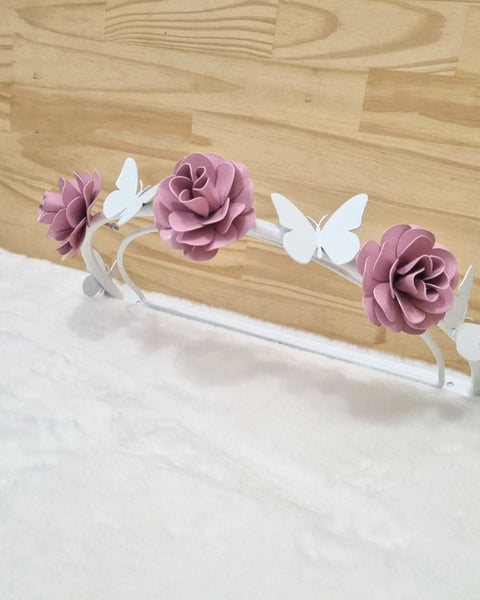 Dossel com detalhes de Flores e Borboletas