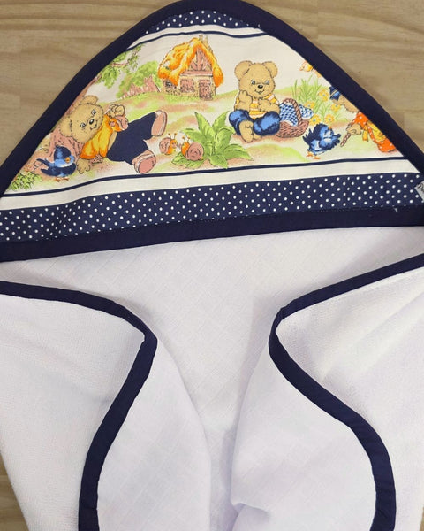 Toalha com Capuz Ursinhos